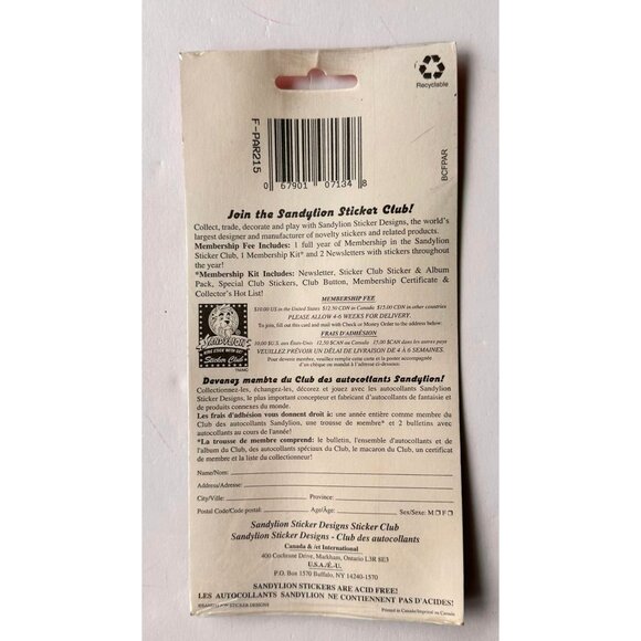 Vintage Sandylion Skeleton Stickers Halloween New Sealed Rare Goth Scrap… - Picture 9 of 10